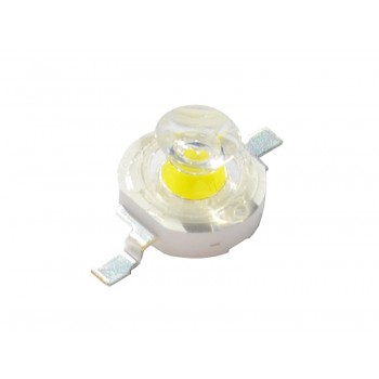 Сверхъяркий светодиод LED 1W White 120 Lm with lens